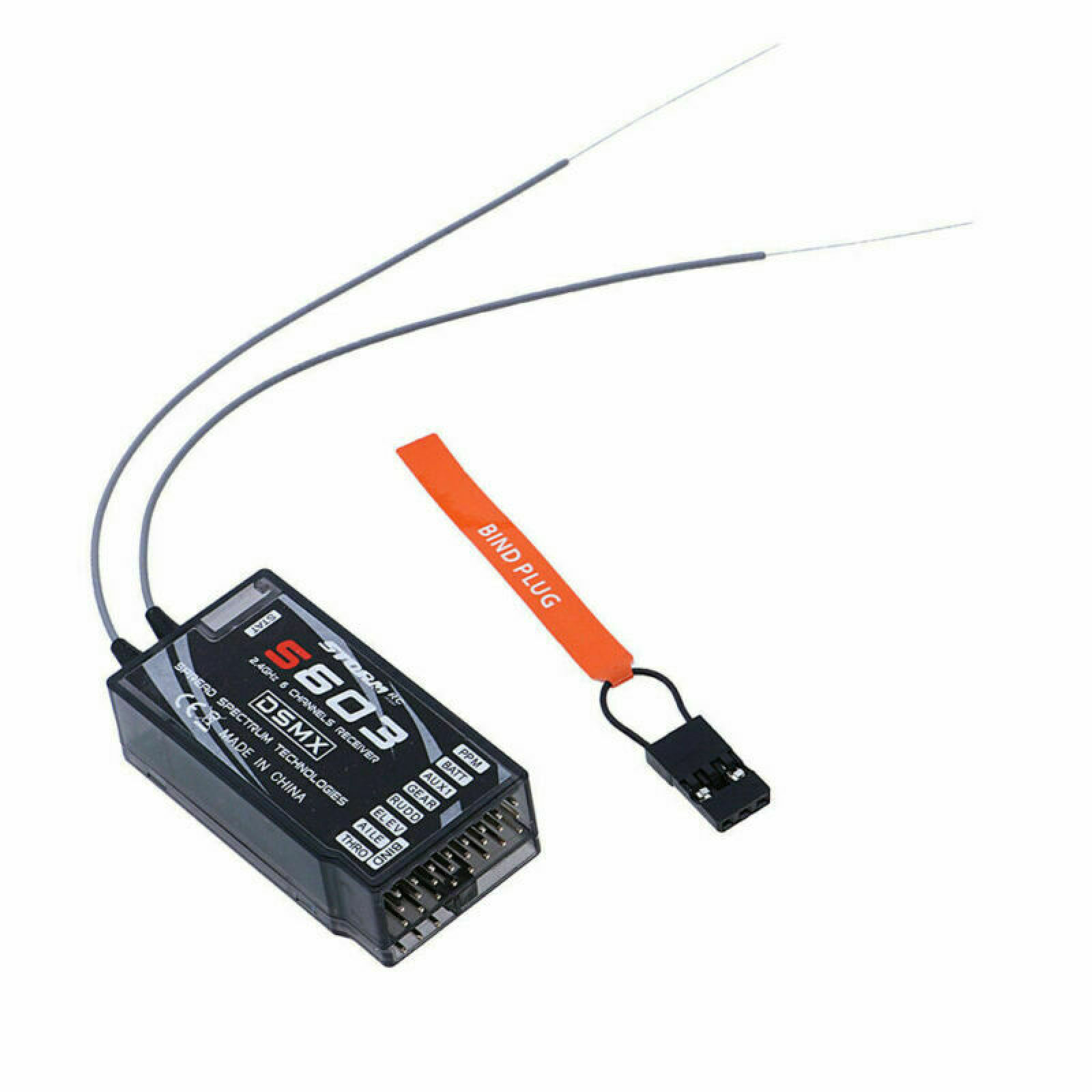 Drone Rc Aircraft - ตัวรับสัญญาณ 6CH 2.4GHz PPM S603 พร้อมเสาอากาศขยายสัญญาณ