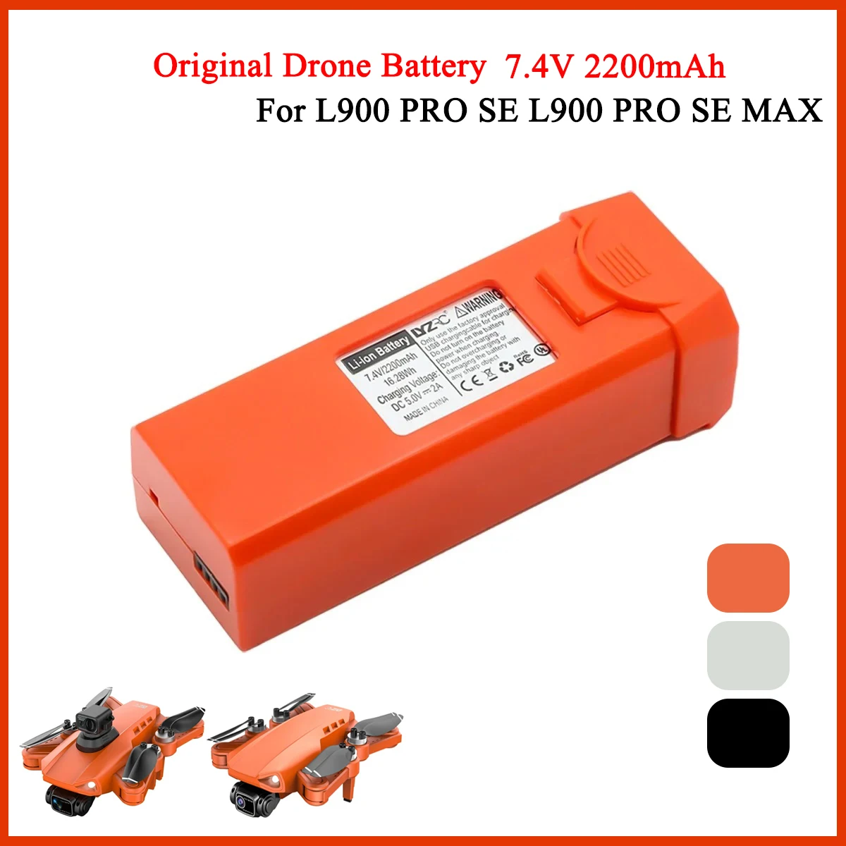 Lyzrc Drone - แบตเตอรี่ L900 Pro SE MAX โดรน7.4V