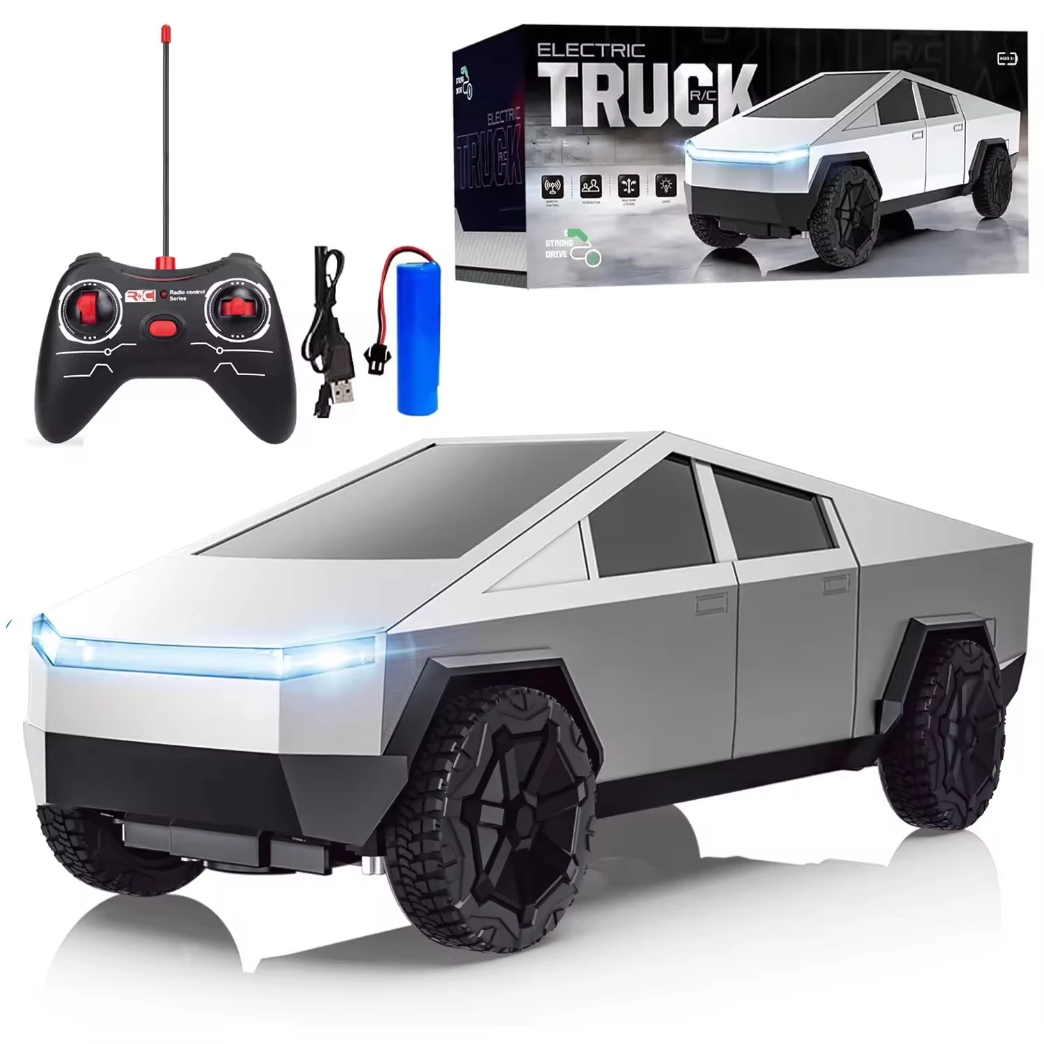 Drone Or Rc Car - รถบังคับวิทยุไซเบอร์ทรัค 1:24 ขับเคลื่อน 4 ล้อ สำหรับขับขี่ออฟโรด