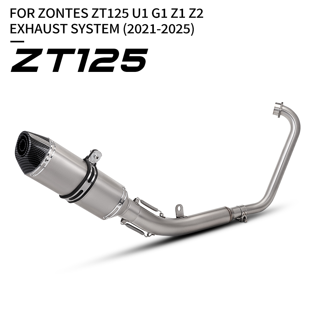 Drone Z1 - ท่อไอเสียแบบสวมสำหรับรถมอเตอร์ไซค์ Zontes ZT125 U1 zt125 G1