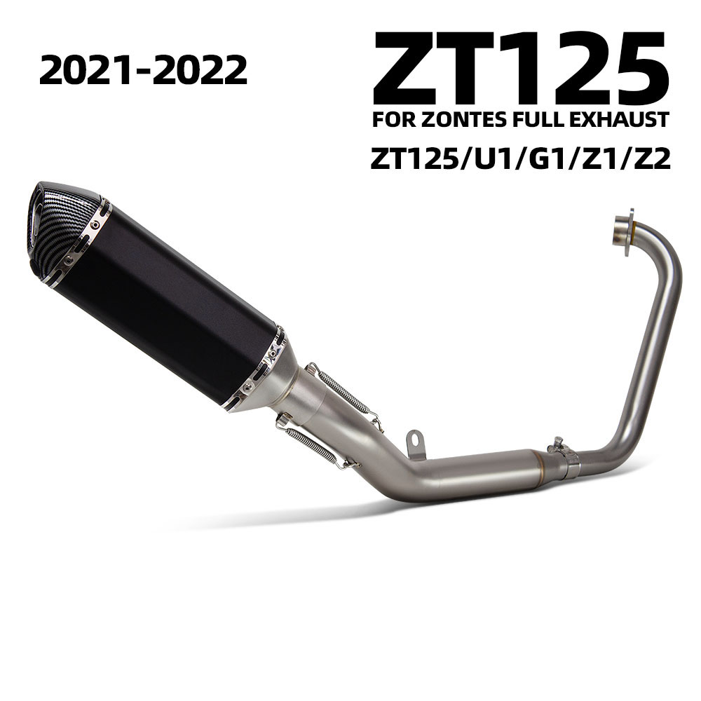 Drone Z1 - ระบบท่อไอเสียแบบเต็มระบบสำหรับรถมอเตอร์ไซค์ Zontes ZT125 ZT155 Z1 Z2