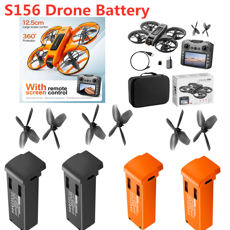 Drone Rc S156 - แบตเตอรี่โดรน S156 3.7V 1800MAH แบตเตอรี่/ใบพัด สำหรับ