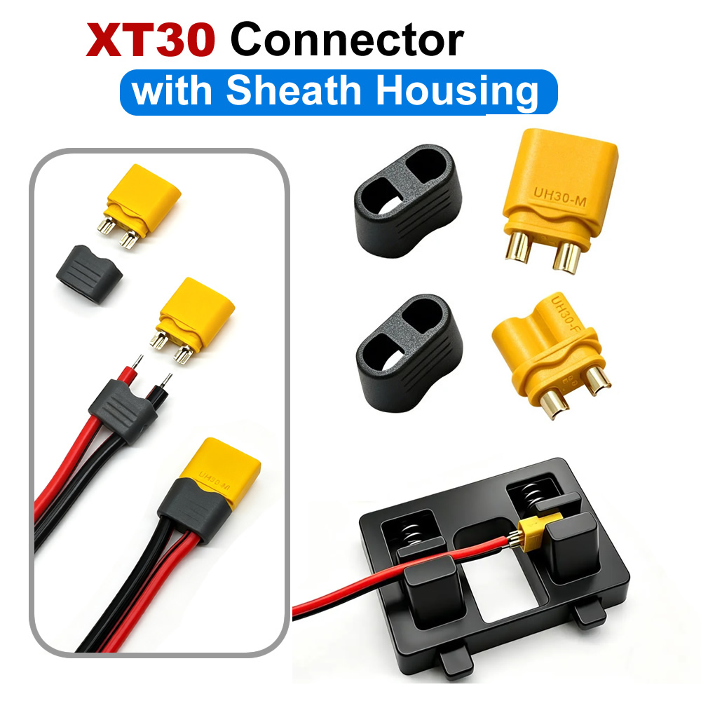 ขั้วต่อแบบ XT30 พร้อมปลอกหุ้ม  - Drone Rc Car Hybrid บทวิจารณ์และราคา