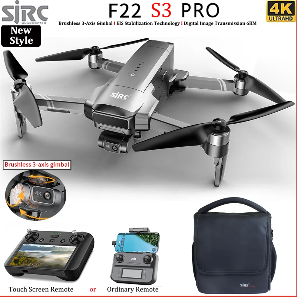 โดรน SJRC F22 S3 PRO กล้อง 4K  - Drone F22 Rc บทวิจารณ์และราคา
