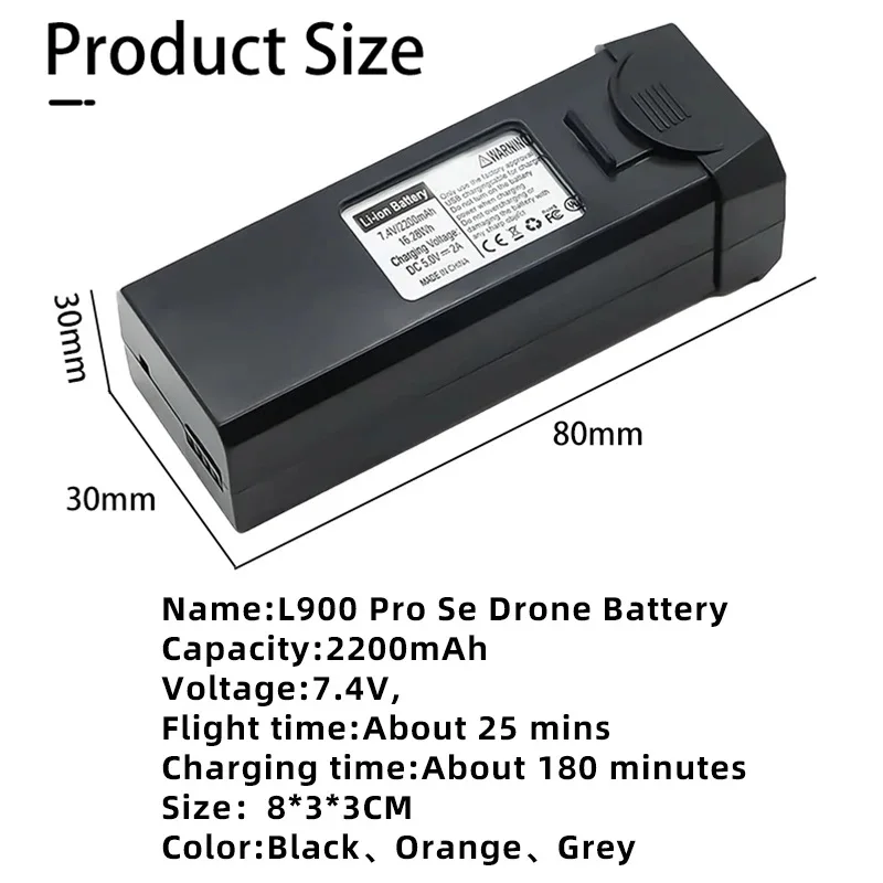 แบตเตอรี่ L900 Pro SE MAX โดรน - Lyzrc Drone บทวิจารณ์และราคา
