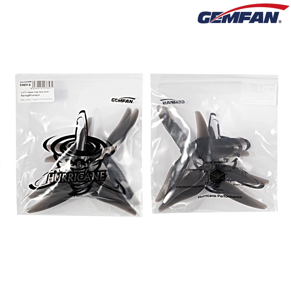 ใบพัด Gemfan JB Hurricane 5147 - Drone Rc Aircraft บทวิจารณ์และราคา