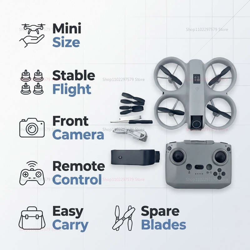 มินิโดรนพร้อมกล้อง 8K HD FPV โ - Drone Vera Rc บทวิจารณ์และราคา