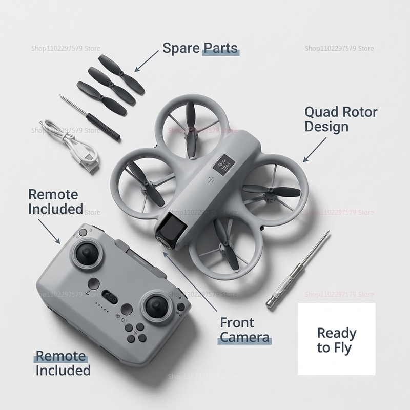 มินิโดรนพร้อมกล้อง 8K HD FPV โ - Drone Vera Rc บทวิจารณ์และราคา