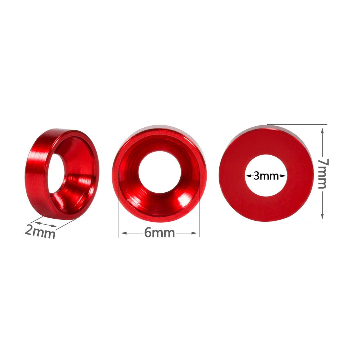 อลูมิเนียม M3 Anodized Counter - Rc Car Body Shell บทวิจารณ์และราคา