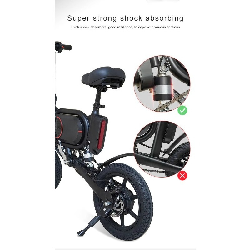 จักรยานไฟฟ้าพับได้ขนาด 14 นิ้ว - Brushless Motor บทวิจารณ์และราคา