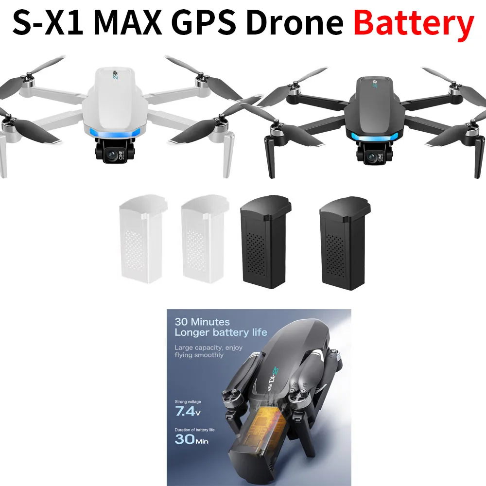 แบตเตอรี่โดรน S-X1 MAX GPS 7.4 - Lyzrc Drone บทวิจารณ์และราคา